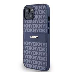 DKNY PU Leather Repeat Pattern Tonal Stripe Case for iPhone 14 Blue цена и информация | Чехлы для телефонов | pigu.lt