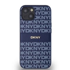 DKNY PU Leather Repeat Pattern Tonal Stripe Case for iPhone 15 Pro Max Blue цена и информация | Чехлы для телефонов | pigu.lt