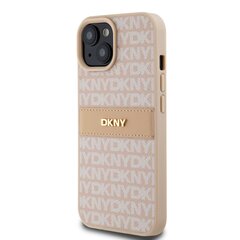 DKNY PU Leather Repeat Pattern Tonal Stripe Case for iPhone 15 Pro Max Blue цена и информация | Чехлы для телефонов | pigu.lt