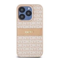 DKNY PU Leather Repeat Pattern Tonal Stripe Case for iPhone 15 Pro Max Blue цена и информация | Чехлы для телефонов | pigu.lt