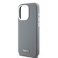 DKNY Liquid Silicone Silver Metal Logo Mag Case kaina ir informacija | Telefono dėklai | pigu.lt