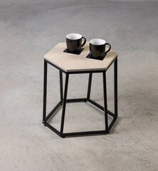 Nuuk Stalas, 48x42xh45, juodas kaina ir informacija | Lauko stalai, staliukai | pigu.lt