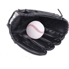 Перчатка бейсбольная Sportera, черная цена и информация | Бейсбол | pigu.lt