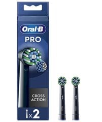 Насадки Oral-B Pro CrossAction, 2 шт. цена и информация | Насадки для электрических зубных щеток | pigu.lt