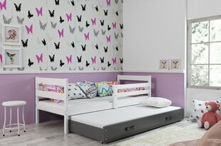 Детская кроватка без матраса BMS11BP, 80x190 см, белый/серый цена и информация | Детские кровати | pigu.lt