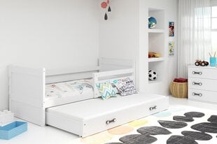 Vaikiška lova be čiužinio BMS27B, 90x200 cm, balta kaina ir informacija | Vaikiškos lovos | pigu.lt