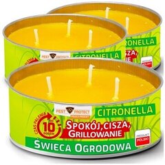 Citronella žvakių rinkinys nuo vabzdžių, 3 vnt. kaina ir informacija | Vabzdžių naikinimas | pigu.lt