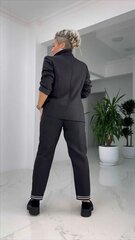 Стильный черный костюм для женщин, цена и информация | Женские костюмы | pigu.lt