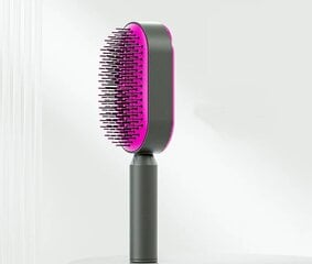 Plaukų šepetys su išsivalymo funkcija Luxtida, 1 vnt, rožinis kaina ir informacija | Šepečiai, šukos, žirklės | pigu.lt