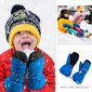 Slidinėjimo pirštinės vaikams ThxToms, mėlynos kaina ir informacija | Žiemos drabužiai vaikams | pigu.lt