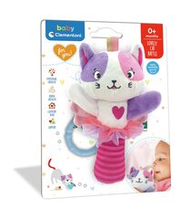 Мягкая погремушка Clementoni Baby Lovely Cat, 17784 цена и информация | Игрушки для малышей | pigu.lt