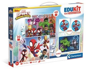 Žaidimų rinkinys Clementoni Edukit 4in1 Spideys, 18295 kaina ir informacija | Lavinamieji žaislai | pigu.lt