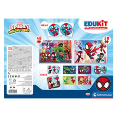 Žaidimų rinkinys Clementoni Edukit 4in1 Spideys, 18295 kaina ir informacija | Lavinamieji žaislai | pigu.lt