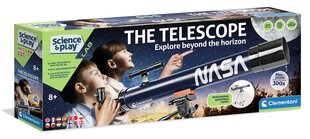 Vaikiškas teleskopas Clementoni Scientific Nasa kaina ir informacija | Lavinamieji žaislai | pigu.lt