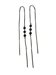 Stella jewelry серьги из черненого серебро для женщин с синтетическими камнями, 0E01683D цена и информация | Серьги | pigu.lt