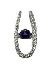 Stella jewelry серебряный кулон для женщин с родием и синтетическими камнями, 0P01887V цена и информация | Украшения на шею | pigu.lt