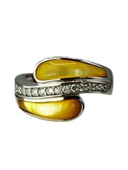 Stella jewelry rodžiu dengtas sidabrinis žiedas moterims su sintetiniais akmenimis, LR00136D kaina ir informacija | Žiedai | pigu.lt