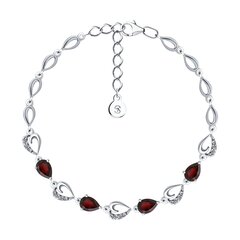 Stella jewelry браслет из серебра для женщин с родием с синтетическими камнями, 92050153-91 цена и информация | Женский браслет | pigu.lt