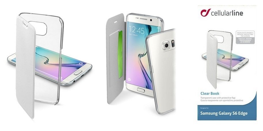 Samsung Galaxy S6 dėklas CLEARBOOK Cellular baltas kaina ir informacija | Priedai telefonams | pigu.lt