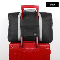 Kelioninis, sportinis krepšys, 47x32x14 cm, juodas kaina ir informacija | Kuprinės ir krepšiai | pigu.lt