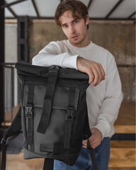 Рюкзак Milinal "Aviarolltop", полиэстер, черный цена и информация | Рюкзаки и сумки | pigu.lt