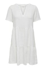 Платье для женщин Only, белое цена и информация | Платья | pigu.lt