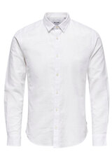 Marškiniai vyrams Only & Sons 22012321WHITE, balti kaina ir informacija | Vyriški marškiniai | pigu.lt