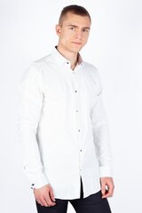Marškiniai vyrams Giovanni Fratelli 3034CR8DROPSATIN002, balti цена и информация | Рубашка мужская | pigu.lt