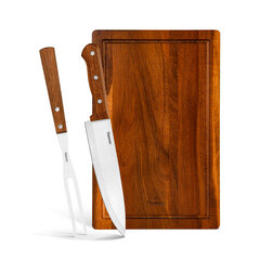 Набор ножей с разделочной доской 3 пр. цена и информация | Ножи и аксессуары для них | pigu.lt
