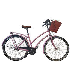 Miesto dviratis Bisan 28" Serenity (PR10010419) 19, rožinis/sidabrinis kaina ir informacija | Dviračiai | pigu.lt