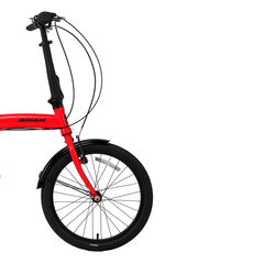 Sulankstomas dviratis Bisan 20" Twin S (PR10010405), raudonas kaina ir informacija | Dviračiai | pigu.lt