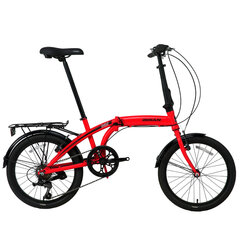 Sulankstomas dviratis Bisan 20" Twin S (PR10010405), raudonas kaina ir informacija | Dviračiai | pigu.lt