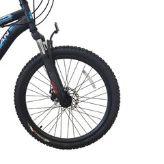 Jaunimo dviratis Bisan 24" MTS4600 MD (PR10010447), juodas/mėlynas цена и информация | Велосипеды | pigu.lt