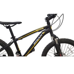 Jaunimo dviratis Bisan 24" MTS4600 MD (PR10010447), juodas/geltonas kaina ir informacija | Dviračiai | pigu.lt