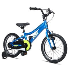 Vaikiškas dviratis GoKidy 16" Dude (DUD.1602), mėlynas kaina ir informacija | Dviračiai | pigu.lt