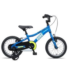 Vaikiškas dviratis GoKidy 14" Dude (DUD.1402), mėlynas kaina ir informacija | Dviračiai | pigu.lt