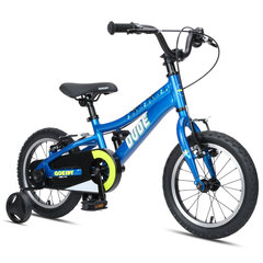 Vaikiškas dviratis GoKidy 14" Dude (DUD.1402), mėlynas kaina ir informacija | Dviračiai | pigu.lt