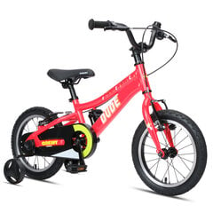 Vaikiškas dviratis GoKidy 14" Dude (DUD.1403), raudonas kaina ir informacija | Dviračiai | pigu.lt