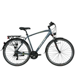 Turistinis dviratis Bisan 28" TRX8100 City (PR10010427) 20, mėlynas/baltas kaina ir informacija | Dviračiai | pigu.lt