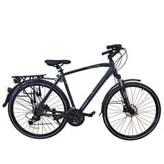 Turistinis dviratis Bisan 28" TRX8500 (PR10010436) 22, pilkas/geltonas kaina ir informacija | Dviračiai | pigu.lt