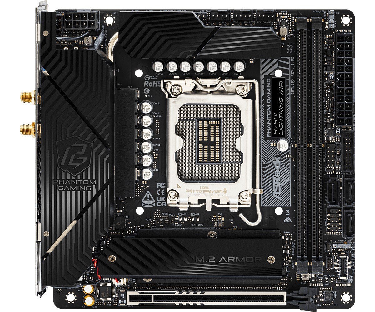 ASRock B760I Lightning WiFi kaina ir informacija | Pagrindinės plokštės | pigu.lt