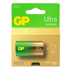 GP LR20 Ultra (G-TECH) baterijos 2 vnt. kaina ir informacija | Elementai | pigu.lt