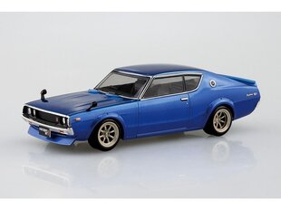 Aoshima - The Snap Kit Nissan C110 Skyline GT-R Custom Metallic Blue, 1/32, 06689 цена и информация | Конструкторы и кубики | pigu.lt