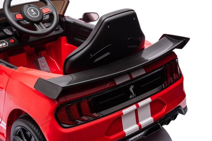 Vienvietis elektromobilis vaikams Ford Mustang GT500 Shelby, raudonas kaina ir informacija | Elektromobiliai vaikams | pigu.lt