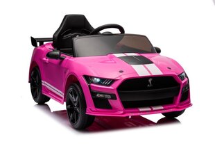 Vienvietis elektromobilis vaikams Ford Mustang GT500 Shelby, rožinis kaina ir informacija | Elektromobiliai vaikams | pigu.lt