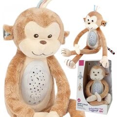 Interaktyvi pliušinė beždžionė su projektoriumi 2in1 Woopie Baby kaina ir informacija | Minkšti (pliušiniai) žaislai | pigu.lt