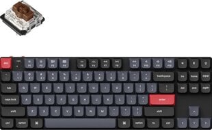 Keychron K1 Pro 80% belaidė mechaninė klaviatūra (ANSI, RGB, Hot-Swap, Brown Switch) цена и информация | Клавиатуры | pigu.lt