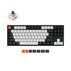 Keychron C1 laidinė mechaninė 80% klaviatūra (ANSI, Hot-swap, Gateron G Pro Brown Switch) kaina ir informacija | Klaviatūros | pigu.lt