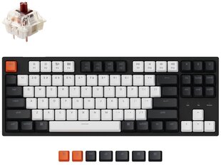 Keychron C1 laidinė mechaninė 80% klaviatūra (ANSI, Hot-swap, Gateron G Pro Brown Switch) kaina ir informacija | Klaviatūros | pigu.lt