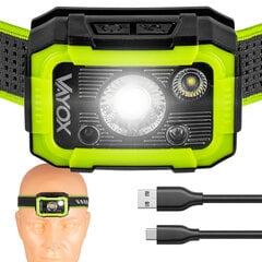 Įkraunamas galvos žibintuvėlis 750lm CREE + SMD Pro serija VA0187 VAYOX kaina ir informacija | Žibintuvėliai, prožektoriai | pigu.lt